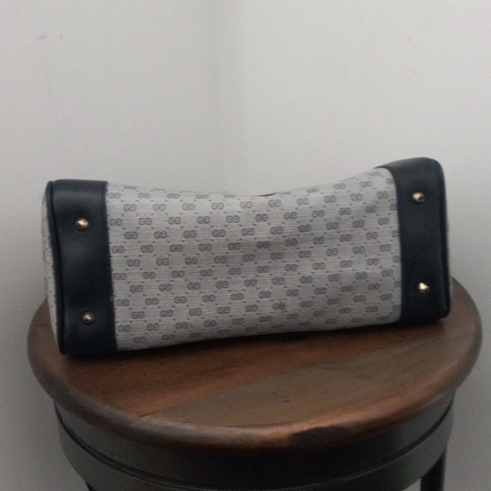 Authentic Vintage Gucci GG Monogram Micro Guccissima Boston Doctor Shoulder Bag - Picture 6 of 11